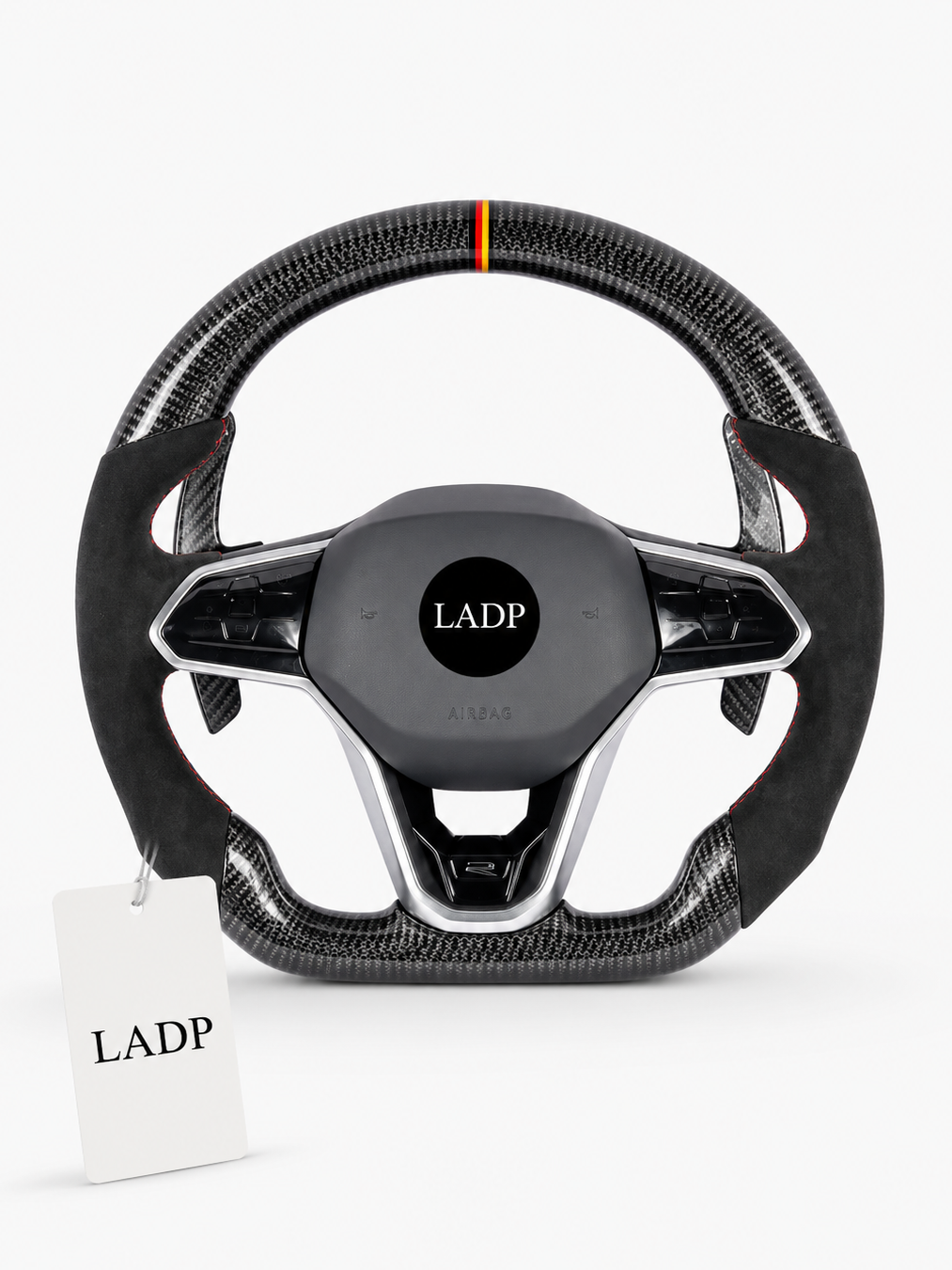 VW Golf 8 GTI R Carbon Lenkrad | LADP Echtcarbon Sportlenkrad
