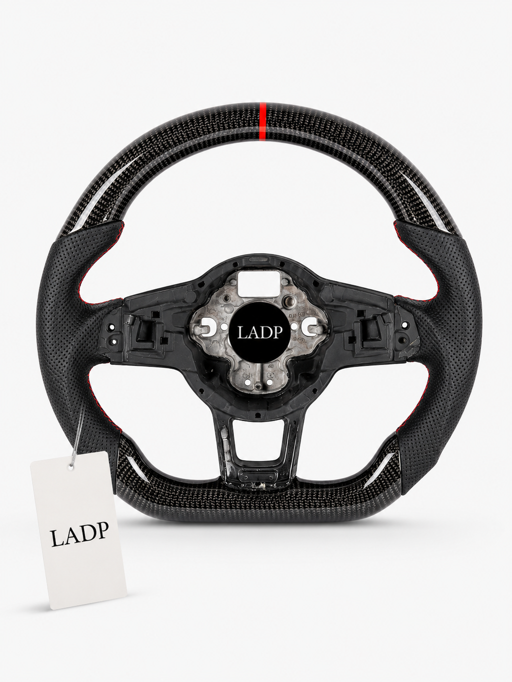 LADP Vollcarbon Lenkrad für VW Golf 7 GTI R – Premium Echtcarbon Sportlenkrad
