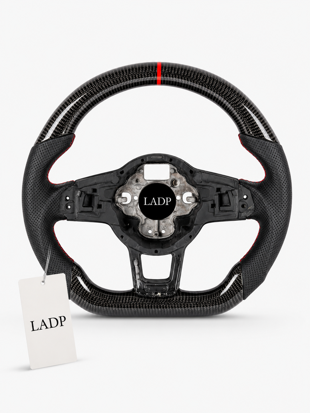 LADP Vollcarbon Lenkrad für VW Golf 7 GTI R – Premium Echtcarbon Sportlenkrad