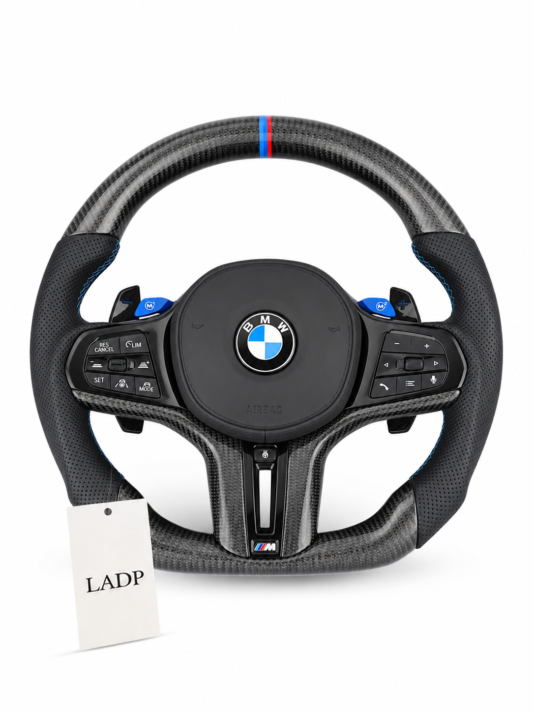BMW M Carbon Steering Wheel with Blue M Buttons