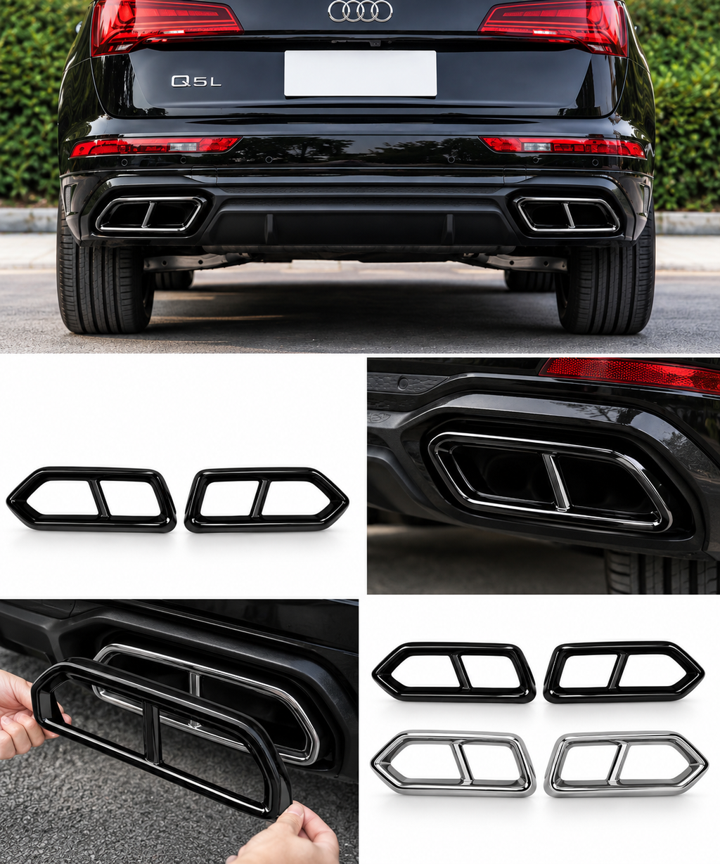 Audi Q5L Gloss Black Exhaust Frame Covers 2025 | LADP