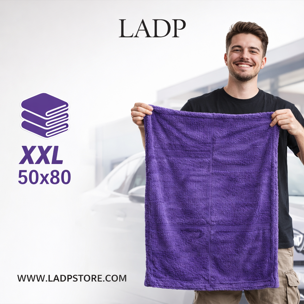 Car Drying Towel 1600GSM 50x80cm – Extremely Absorbent & Scratch-Free | LADP®