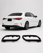 Mercedes C-Class W206 S206 AMG Line crni ukrasni okviri za ispušne cijevi 2022+ | LADP