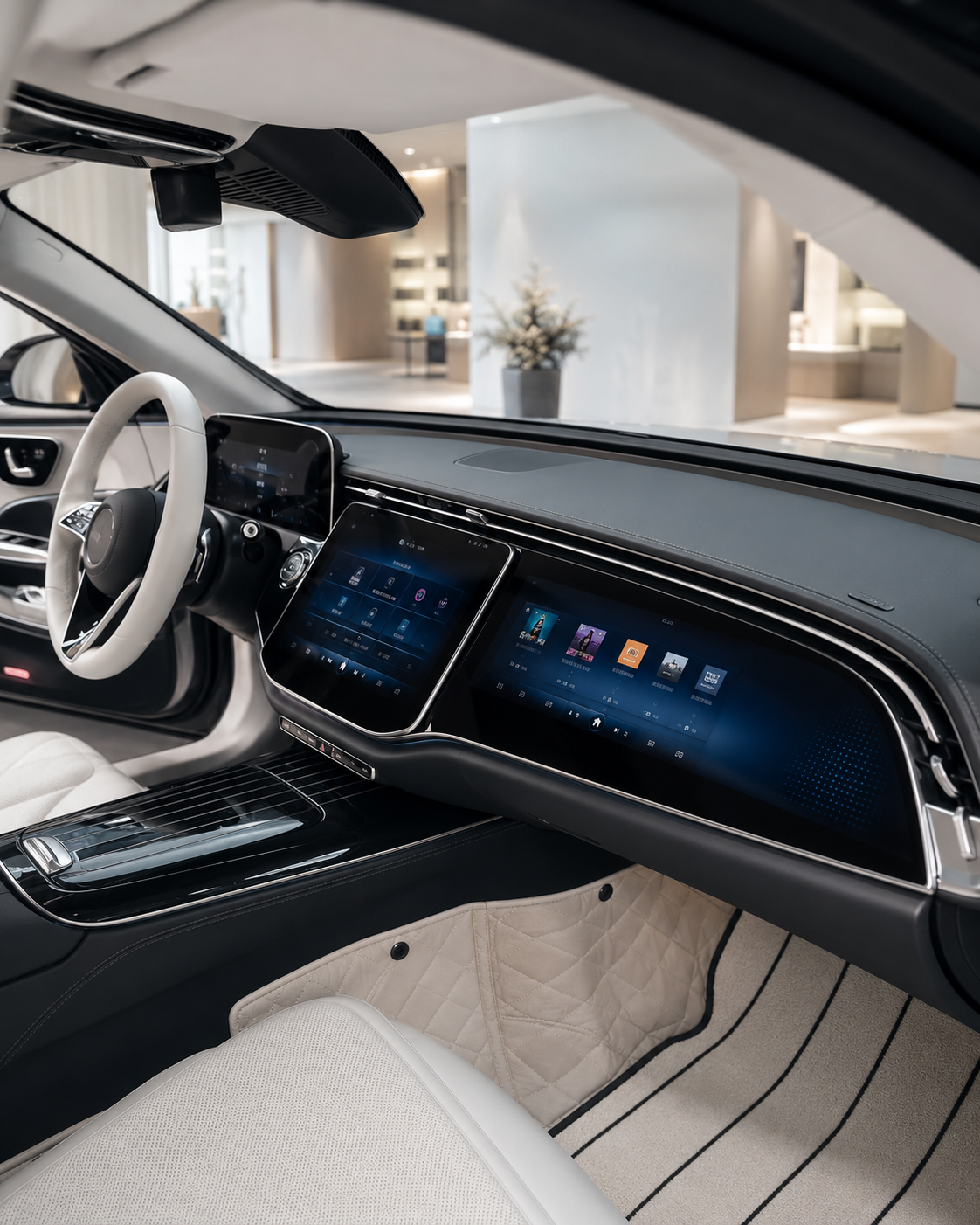 E-klasa W214 12,3″ putnički ekran sa CarPlay | LADP