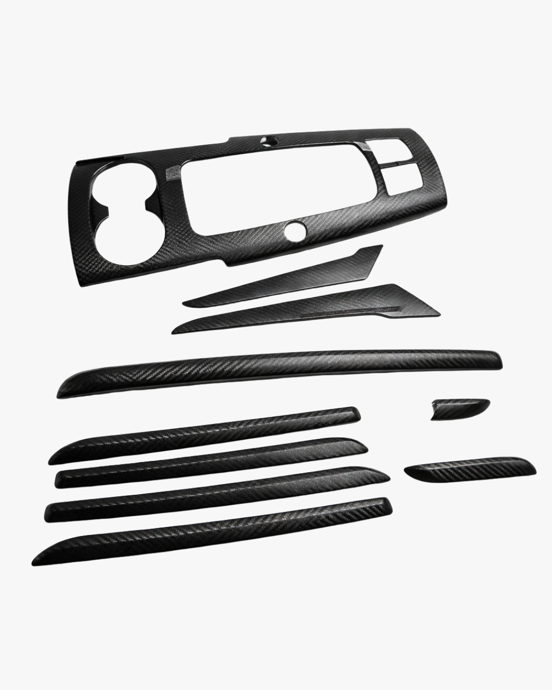 LADP Matt Carbon Fiber Interior Set für Audi A3 8V – Premium Echtcarbon Innenraumleisten, Carbon Interieur Tuning Upgrade