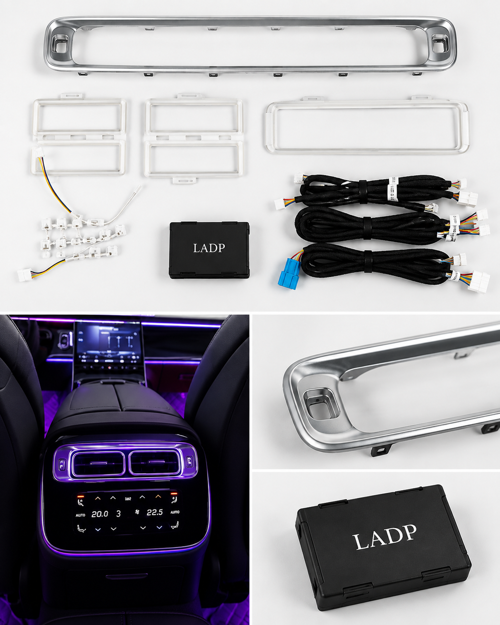 Mercedes S-Class W223 Illuminated Rear Air Vent Trim Kit 2021–2026 | LADP