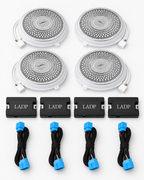 Mercedes C-Class W205 & GLC X253 64-Color Illuminated Midrange Speaker Covers | LADP