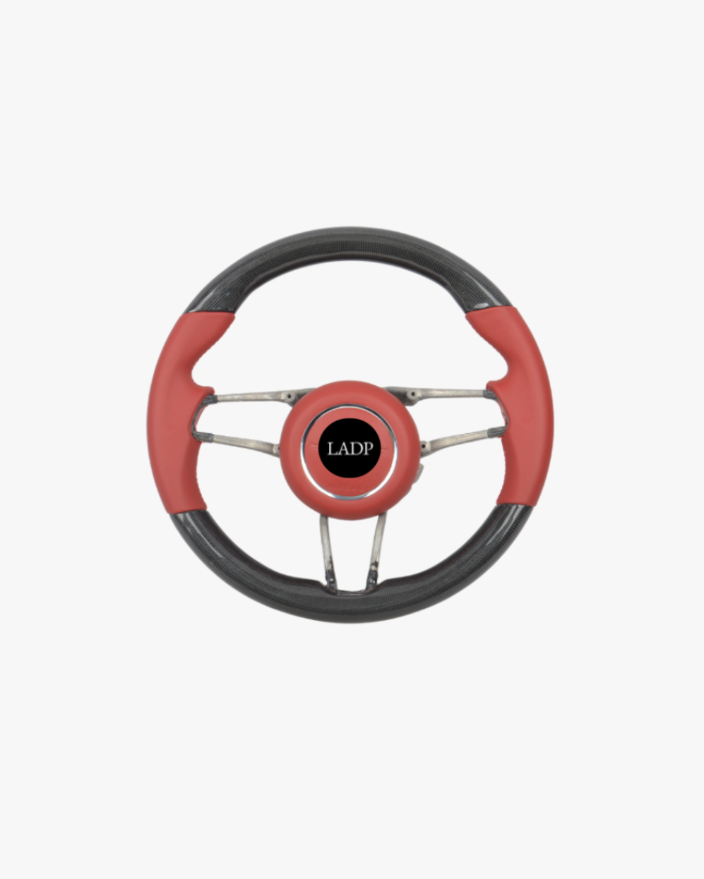 LADP Porsche Vintage Carbon Lenkrad – Red Grip Edition