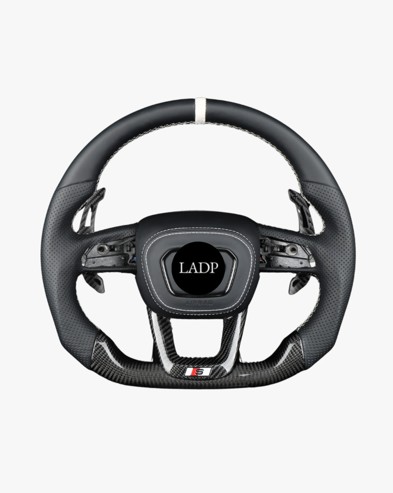 LADP Audi Carbon Lenkrad für A6 A7 Q5 Q7 usw. – Premium Echtcarbon Sportlenkrad