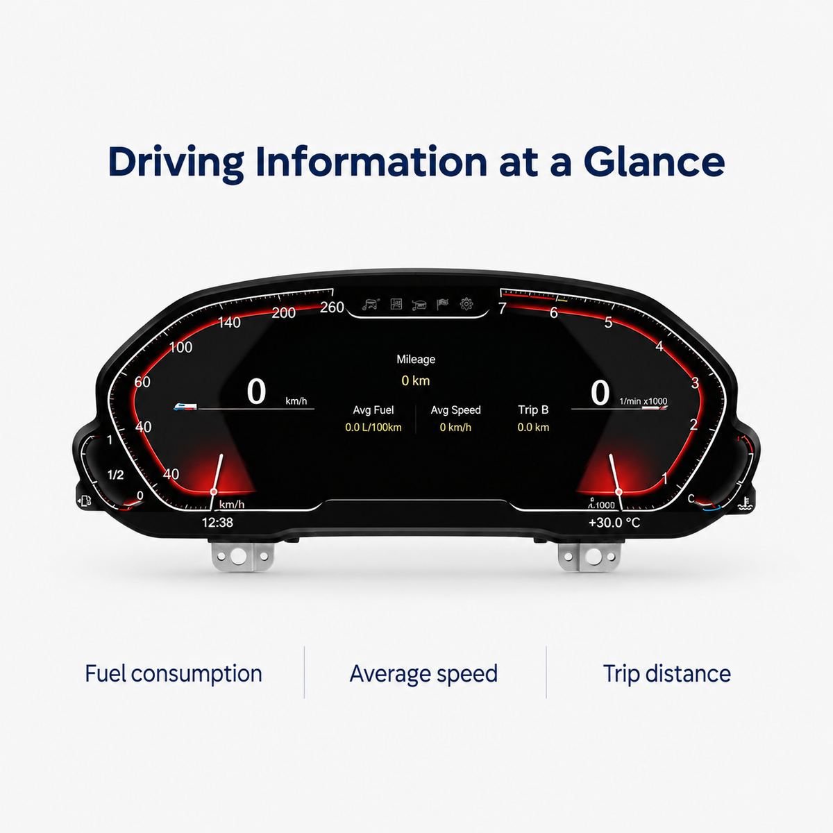 BMW 1 & 2 Series (F20/F21/F22/F23/F45/F46) & X1 (F48/F49) Digital LCD Instrument Cluster | LADP