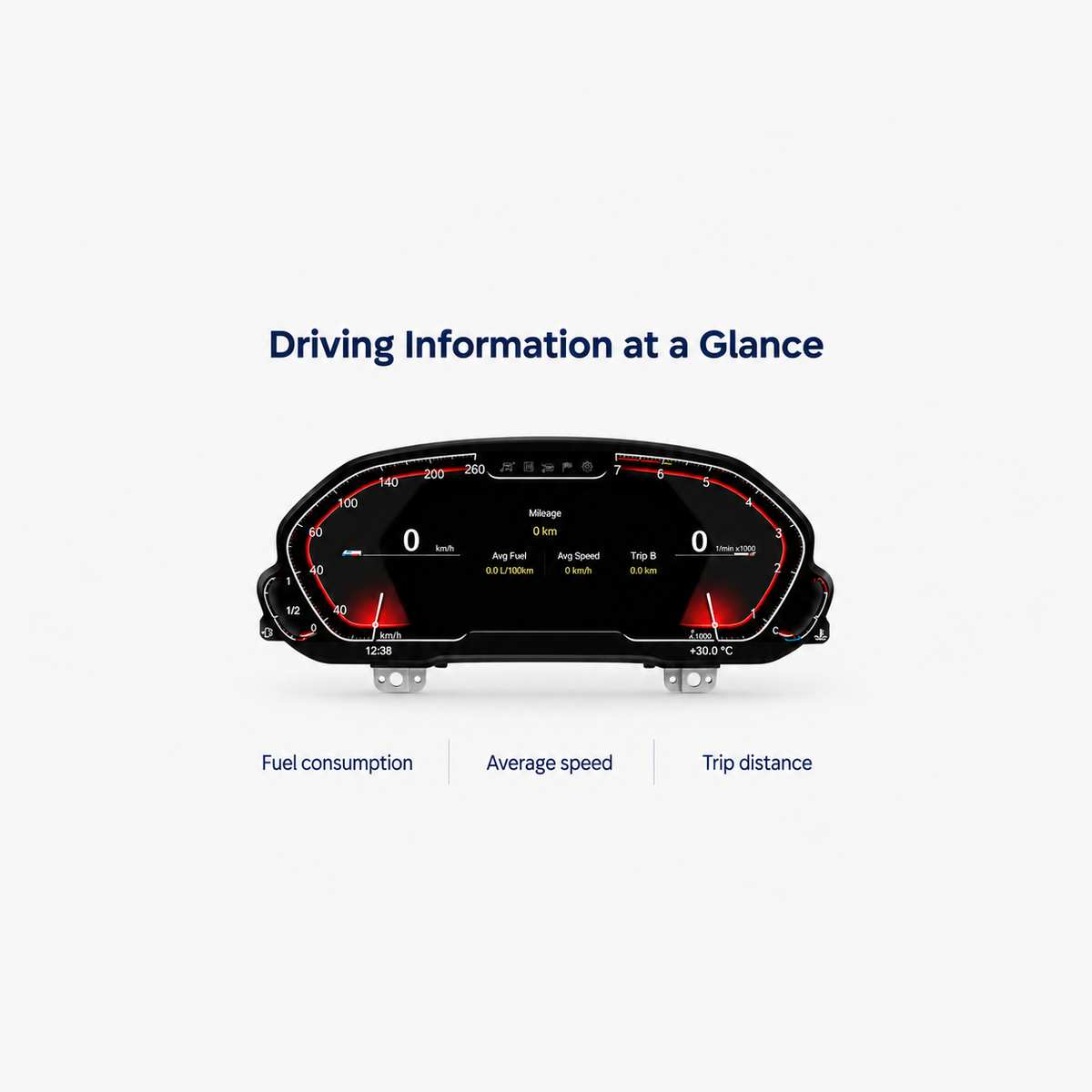 BMW 1 & 2 Series (F20/F21/F22/F23/F45/F46) & X1 (F48/F49) Digital LCD Instrument Cluster | LADP