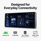 BMW 5 Series F10/F11 12.8″ Android 15 Touchscreen with Wireless CarPlay & Android Auto | LADP