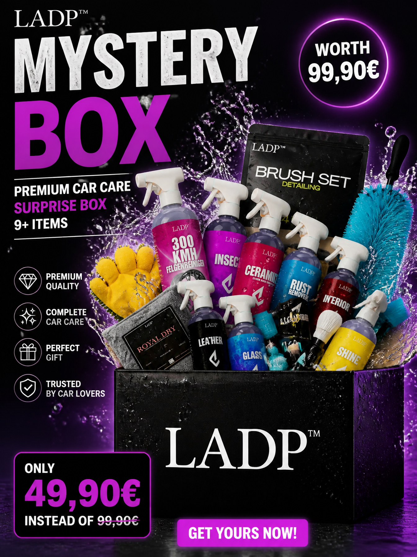 LADP Premium Detailing Mystery Box | Car Care Bundle Worth Over €99