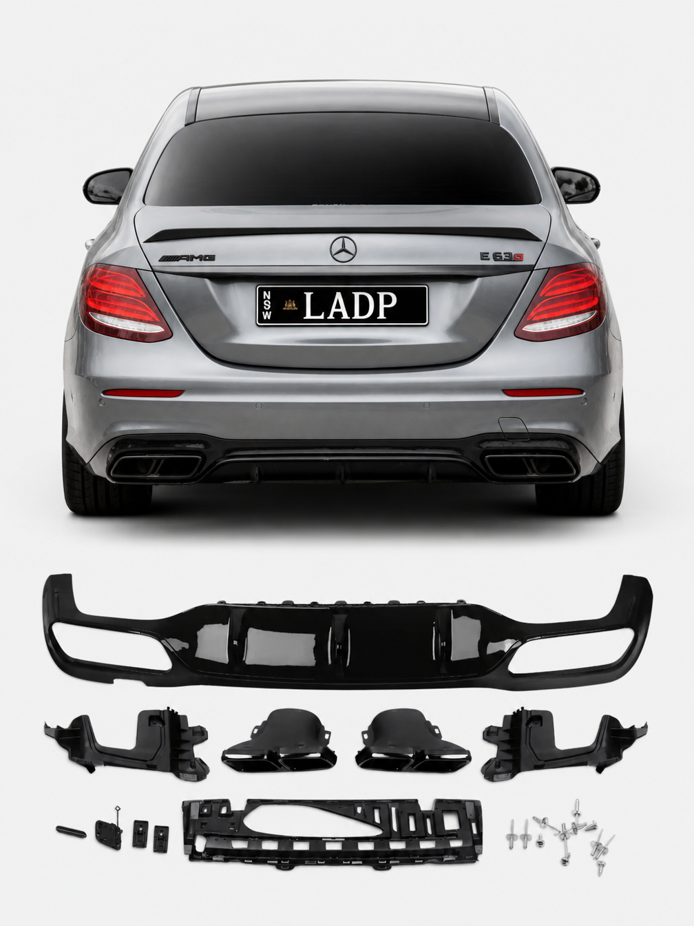 AMG Diffusor für Mercedes W213 (2016–2020) – E63 Style für AMG Line Modelle