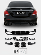E53 Look Diffuser for Mercedes-Benz E-Class W213 – AMG Line Rear Diffuser 2016–2020